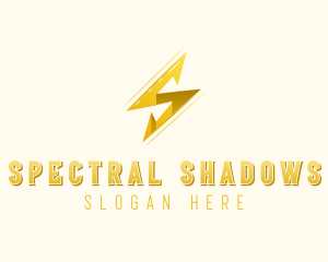 Lightning Bolt Letter S logo design