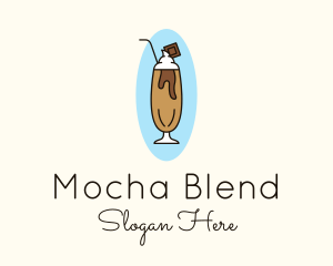 Mocha - Chocolate Milkshake Frappe logo design