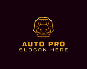 Auto Racing Car logo design