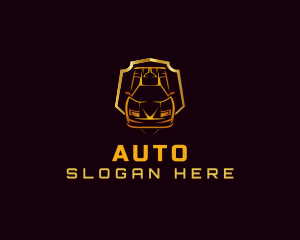 Auto Racing Car logo design