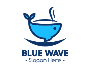 Blue Whale Cup logo design