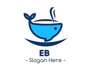 Fish - Blue Whale Cup logo design