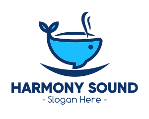 Aroma - Blue Whale Cup logo design