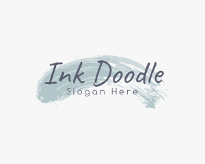 Ink Brush Beauty logo design