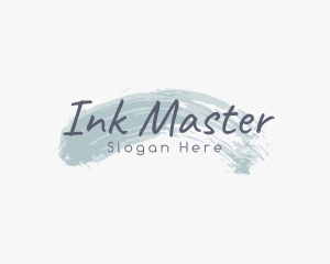 Ink Brush Beauty logo design