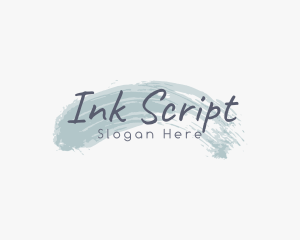 Ink Brush Beauty logo design