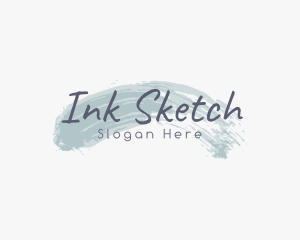 Ink Brush Beauty logo design