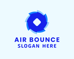 Blue Air Breeze  logo design