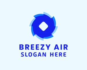 Blue Air Breeze  logo design