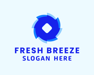 Breeze - Blue Air Breeze logo design
