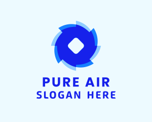 Blue Air Breeze  logo design