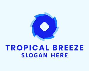 Blue Air Breeze  logo design