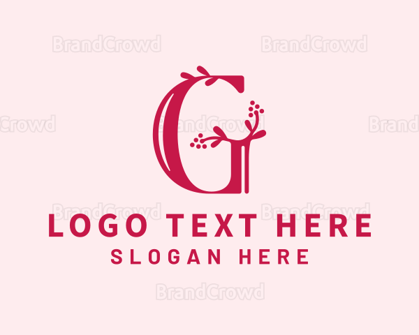 Floristry Letter G Logo