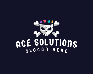 Ace - Skull Bet Casino logo design