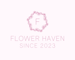 Decorative Peony Flower  logo design