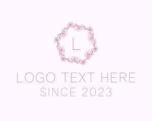 Pink - Decorative Peony Flower logo design