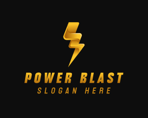 Electricity Power Bolt logo design