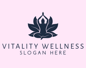 Yoga Wellness Lotus logo design