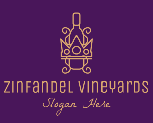 Zinfandel - Royal Crown Liquor logo design