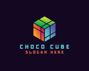 3D Digital Cube logo design