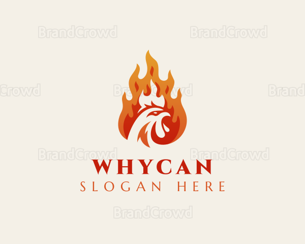Burning Chicken Restaurant Logo