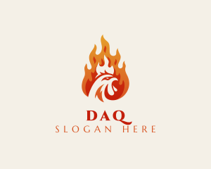 Burning Chicken Restaurant Logo