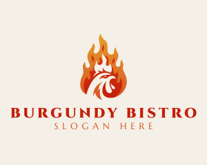 Burning Chicken Restaurant logo design