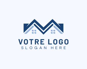 Roofing - Roof House Residential logo design