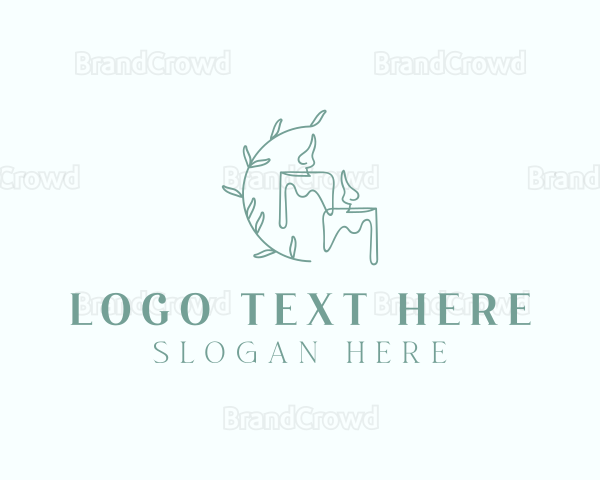 Spa Scented Candle Decoration Logo