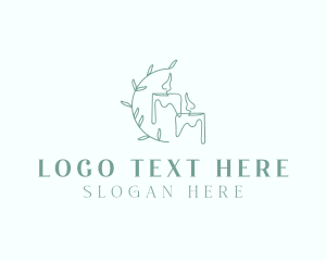 Spa Scented Candle Decoration Logo