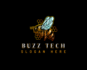 Honey Bee Hive logo design