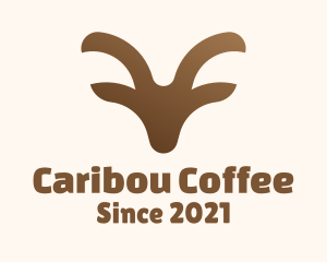 Caribou - Brown Wild Ram logo design