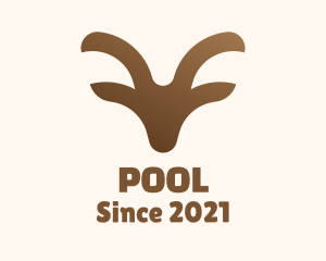 Hunting - Brown Wild Ram logo design