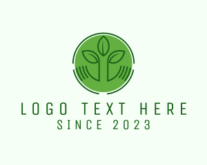 Organic - Tree Hand Agriculture logo design