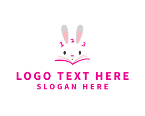 Learning - Early Learning Rabbit logo design
