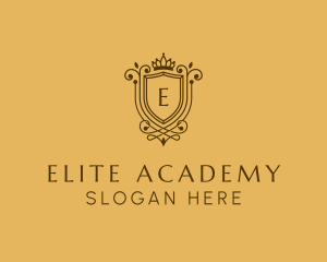 Academy - Crown Shield Academy logo design
