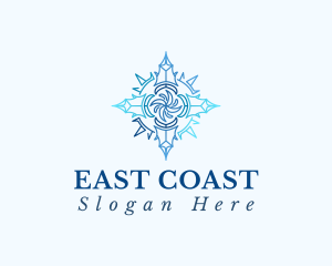 East - Blue Premium Compass logo design