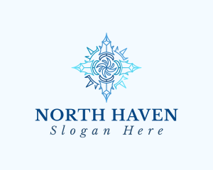 North - Blue Premium Compass logo design