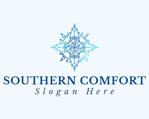South - Blue Premium Compass logo design