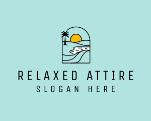 Mirage Horizon Travel Sun logo design