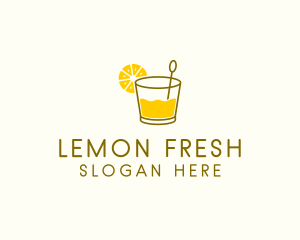 Lemon - Lemon Cocktail Drink logo design