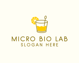 Lemon Cocktail Drink logo design