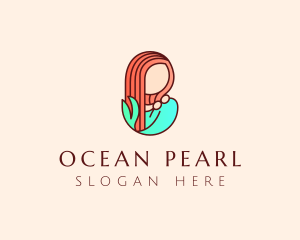 Cute Feminine Mermaid logo design