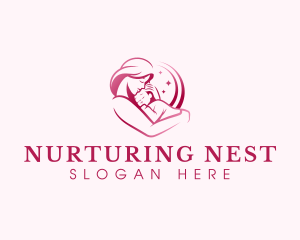 Mother Baby Parenting logo design