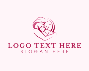 Person - Mother Baby Parenting logo design
