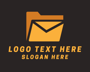 Mail Carrier - Mail Envelope Folder logo design