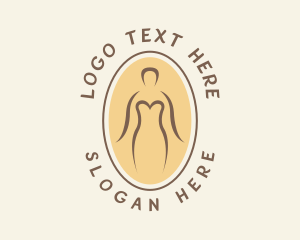 Human - Sexy Woman Lingerie logo design