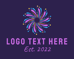 Color - New Year Pyrotechnics Festival logo design
