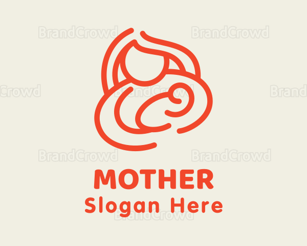 Mother Newborn Breastfeeding Logo