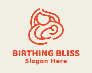 Midwife - Mother Newborn Breastfeeding logo design